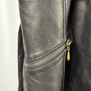 Vintage Valerie Stevens Lambskin Leather Belted Jacket‎ in Black Size Medium thumbnail 5