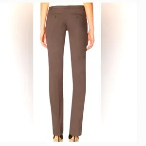 The Limited Women's Size 00 Short Drew Fit Dress Pants Trousers Chocolate Brown thumbnail 2
