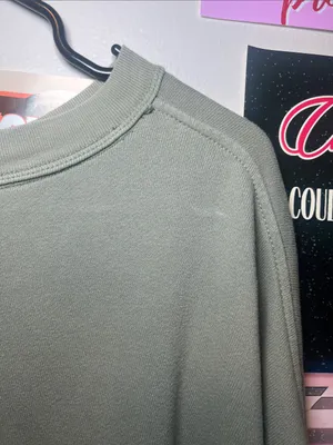 aerie Olive Green Crewneck Sweater thumbnail 6