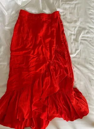 red maxi skirt  thumbnail 1