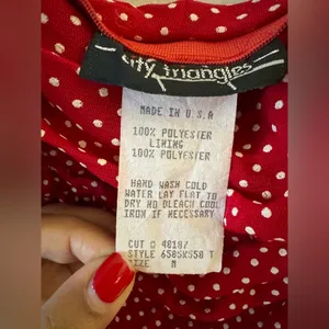 Cute Y2K 90s polka dot vintage fairy dress by City Triangles thumbnail 5