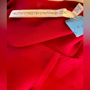 Twelfth Street by Cynthia Vincent Vibrant Red Dress thumbnail 3