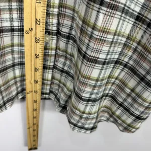 LOFT Plaid Button Down Shirt Women Medium Long Sleeve Preppy Academia Cottage‎ thumbnail 3