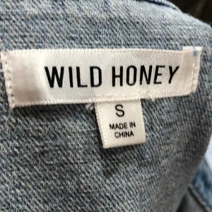 Wild Honey blue denim fringe jacket thumbnail 7