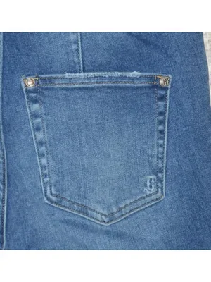 Rockin C Jeans Womens 28 Bell Bottom Flare Highrise Paper Bag Waist Retro Rodeo thumbnail 8