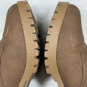 Soda Faux Leather Lace Up Combat‎ Ankle Boots Knit Cuff Block Heel Lug Sole 9W thumbnail 9