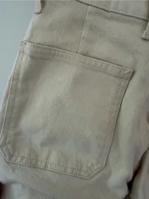 J. Crew High-Rise slim-Wide-Leg semi- stretch Jeans in Cream thumbnail 4