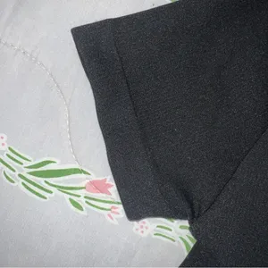 Black ribbed baby tee. Size M thumbnail 3