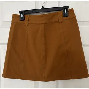 Y2K New Madewell Garment-Dyed Patch cute Pocket‎ Skirt /6/ GOLDEN PECAN OLDSTOCK thumbnail 6