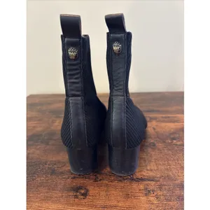 KURT GEIGER LONDON Mini‎ Elmer Ankle Boots womens size 40.5 9.5 Ribbed Fabric thumbnail 6