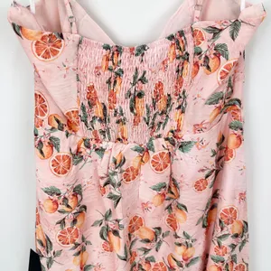 Lulus Diora Pink Orange Print Sleeveless Mini Dress Rayon Vacation Large NWT thumbnail 12