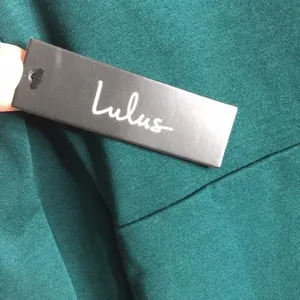 Lulus dark emerald green body-con long sleeve dress size large ladies NWT thumbnail 10