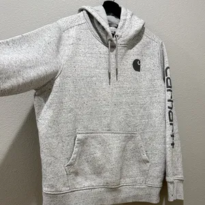 Carhartt Relaxed Fit Mid-Weight Asphalt Heather Gray Woman’s 1X Hoodie Casual thumbnail 6