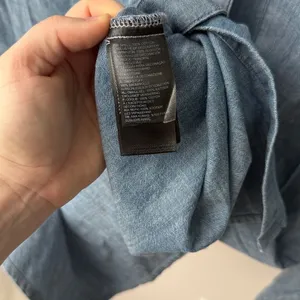 The North Face Black Chambray Long Sleeve Button Shirt Dress Indigo Denim thumbnail 3