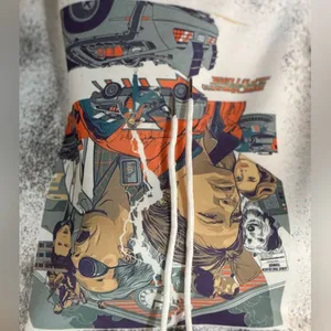 Handmade Tie dye back to the future hoodie‎ thumbnail 3