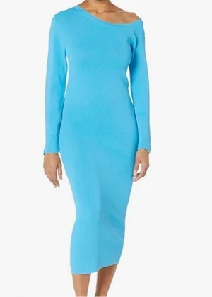 Long sleeve dress Blue Size XXL thumbnail 1