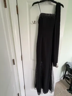 La Femme Black formal dress femme size 6 thumbnail 12