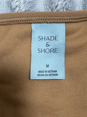 Shade & Shore Women’s Tan Tie-Side Bikini Bottom thumbnail 3
