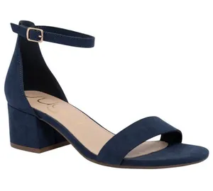 NWT Sugar Noelle Block Heel Dress Sandals SGR-NOELLE 7 Navy Blue 5.5M thumbnail 1