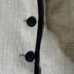 J. Crew Schoolboy Tipped Linen Blazer‎ Oatmeal Cream 0 thumbnail 4