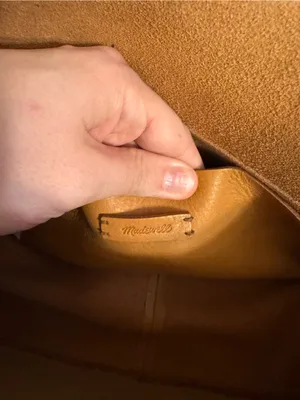 Madewell Tan Leather Crossbody with Gold-Tone Clasp thumbnail 4