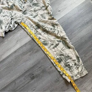Lucky Brand Joggers Floral Tropical Pull On Small Khaki Green thumbnail 9