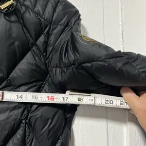 Michael Kors petite quilted Hooded Black Packable Puffer Coat jacket size small thumbnail 10
