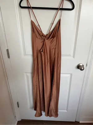 Show Me Your Mumu Verona Cowl Midi Dress Large thumbnail 4