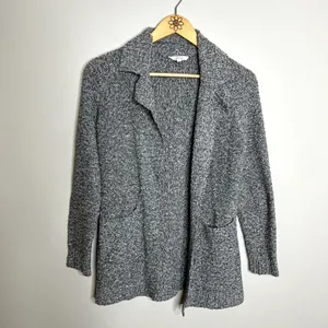Candie's Gray Open Front Knit Cardigan Sweater thumbnail 4