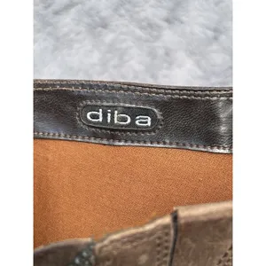 Diba Nubuck Leather Mid Calf Square Toe Western Boots Distressed Boho Festival 9 thumbnail 3
