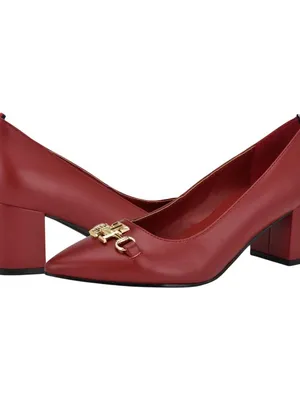 Tommy Hilfiger Nanya Block Heel Pumps TWNANYA Red 8.5M thumbnail 14