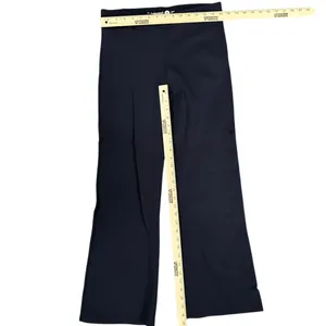 Betabrand Classic Dress Pant‎ Yoga Pants Straight Leg Navy Blue Medium Petite thumbnail 4