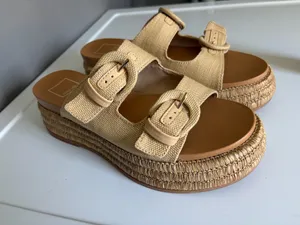 DV by Dolce Vita platform sandals tan cork size 9.5 thumbnail 1