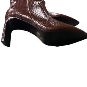 New CHINESE LAUNDRY Forester Western Boot In Dark Chocolate Brown Crocodile thumbnail 8