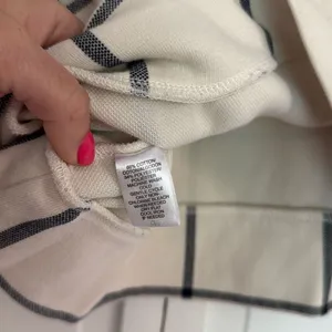 Loft windowpane crewneck crop sweater M thumbnail 5