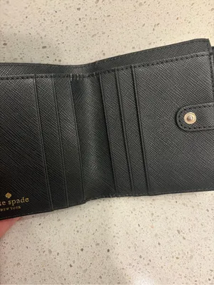 Kate Spade Cameron Street Wallet-Navy/Multi Small BLUE FLORAL EUC thumbnail 6