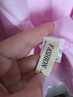 Silky Shift Dress Pink Size L thumbnail 3