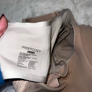 MomCozy XL Plus Nursing Bra Mothers Breastfeeding Nude Wireless Bralette thumbnail 4
