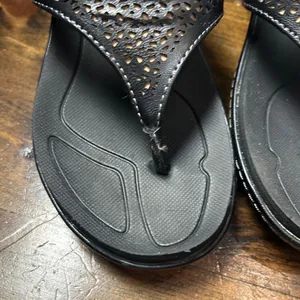 Dr. Scholl's Wedge Sandals 9 Black Advanced Comfort Summer Shoes Orthopedic thumbnail 5