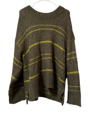 Aerie Women Size Large‎ Knit Sweater Wool Blend Preppy Loungewear Modern Winter thumbnail 1