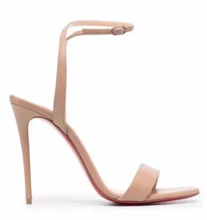 CHRISTIAN LOUBOUTIN LoubiGirl 100 leather heels sandals thumbnail 1
