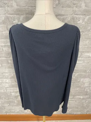 Maurices Ribbed Envelope Neck Long Sleeve Tee thumbnail 4