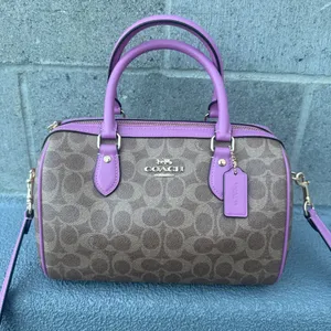 coach Rowan Satchel Bag In Signature Canvas cv961 thumbnail 1