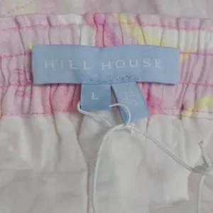 Hill House The Paz Skirt Mini Candy Kaleidoscope Pink Linen Ruffle L New thumbnail 6