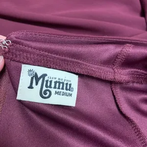 Show Me Your Mumu Jenn Maxi Dress Womens Medium‎ Merlot V-Neck Sleeveless Gown thumbnail 6