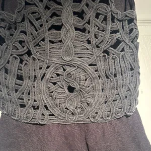Free People Black Lace Tank Top thumbnail 3