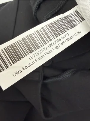 Quince Ultra-Stretch Ponte Flare Leg Pants Black 30” Inseam Office Career thumbnail 14