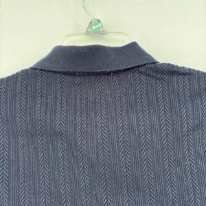 Atelier womens Blue Short Sleeve White Button Up‎ Sweater Preppy Work Casual XL thumbnail 6