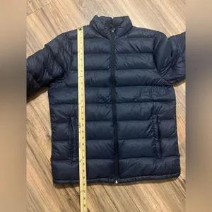 Abercrombie & Fitch Packable Down Puffer Jacket Unisex M Navy Water-Resistant thumbnail 10
