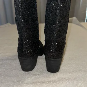 Pierre Dumas Black Sparkle Boots thumbnail 6